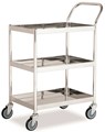 Picture of รถเข็นสแตนเลส 3 ชั้น,ล้อยาง, ST3-4006S, 40x60x97.5 ซม., 200 กก.