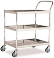 Picture of รถเข็นสแตนเลส 3 ชั้น,ล้อยาง, ST3-5007S, 81x51x98 ซม., 200 กก.