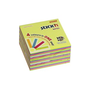 Picture of สติ๊ก'เอ็น 3" x 3" นีออนคละสี (4+1) 21571 กระดาษโน้ต