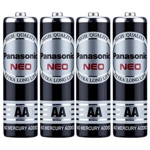 Picture of ถ่านไฟฉาย Panasonic นีโอ (ก้อนดำ) AA UM3NE (4 ก้อน,15แพ็ค)