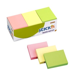 Picture of สติ๊ก'เอ็น 1.5 x 2" นีออนคละสี 21131 กระดาษโน้ต (1x12)