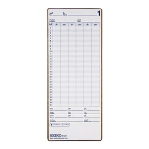 Picture of บัตรตอก SEIKO สำหรับรุ่น Z-120 (1x100)
