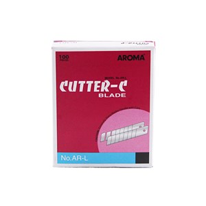 Picture of ใบมีดคัตเตอร์ อโรม่า (AROMA) AR-L, (100 ใบ) 18 มม.