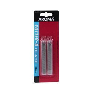 Picture of ใบมีดคัตเตอร์ อโรม่า (AROMA) AR-S-20P (20 ใบ) 9 มม.