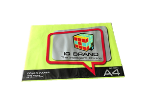 Picture of กระดาษสีถ่ายเอกสาร IQ Cyber Green, 80 แกรม A4  (500 แผ่น)