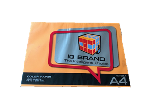 Picture of กระดาษสีถ่ายเอกสาร IQ Cyber Orange, 80 แกรม A4  (500 แผ่น)
