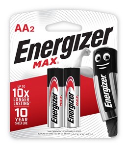 Picture of ถ่านอัลคาไลน์ Energizer MAX E91 AA (แพ็ค 2 ก้อน)