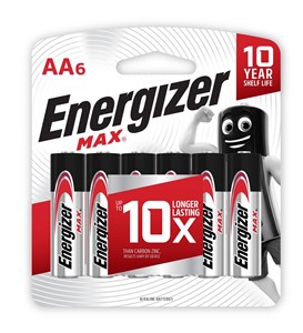 Picture of ถ่านอัลคาไลน์ Energizer MAX E91 AA (แพ็ค 6 ก้อน)