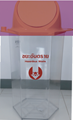 Picture of ถังขยะใสแบบฝาเปิดปิด "ขยะอันตราย" 535x425x810ซม,56ลิตร