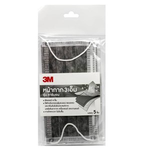 Picture of หน้ากาก 3M รุ่นคาร์บอน ฟิลเตอร์ 4 ชั้น 5ชิ้น/แพ็ค