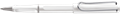 Picture of ปากกา LAMY safari white [319] Rollerball pen, M63M black, sturdy plastic, shiny white
