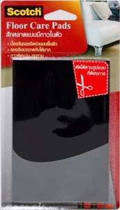 Picture of สก๊อตช์ สักหลาดรองขาโต๊ะ พร้อมกาวในตัว FLOOR CARE SHEET BLACK 100X150 (1*6)