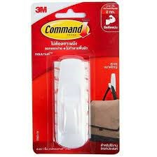 Picture of คอมมานด์ 3M ตะขอพร้อมเทปกาว 17003 COMMAND LARGE HOOK (1*12)