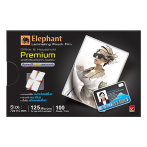 Picture of ตราช้าง ฟิล์มเคลือบบัตร PREMIUM 70x110มม. 125MIC.