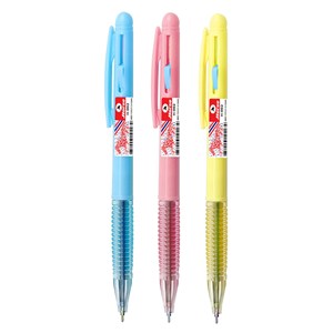 Picture of ตราม้า ปากกาลูกลื่น 2หัว2สี แบบกด H-002 0.7mm. ด้ามสีหวาน คละสี
