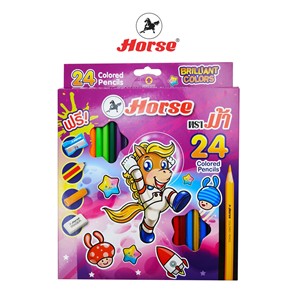 Picture of ตราม้า ดินสอสีไม้ยาว 24สี รุ่น Brilliant Colors