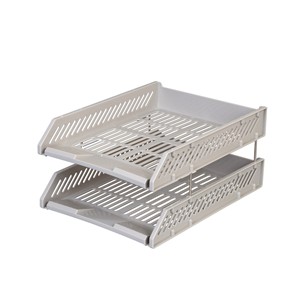 Picture of ตราช้าง ถาดเอกสารพลาสติก 2ชั้น เทา Document Tray