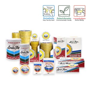 Picture of เทปใส หลุยส์ 1/2" x 36 หลา แกนเล็ก, 12 ม้วน