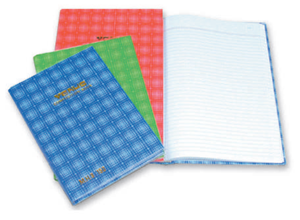 Picture of สมุดปกแข็งหุ้มพลาสติก ลายสก๊อต เม้งฮั้ว 5/200, 200 แผ่น
