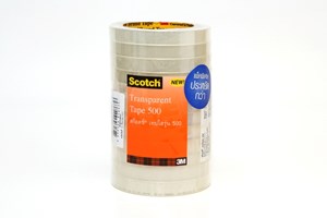 Picture of สก๊อตช์ เทปใส 500 1/2"x36y,ใหญ่,แพ็คประหยัด 12 ม้วน (ทาวเวอร์)
