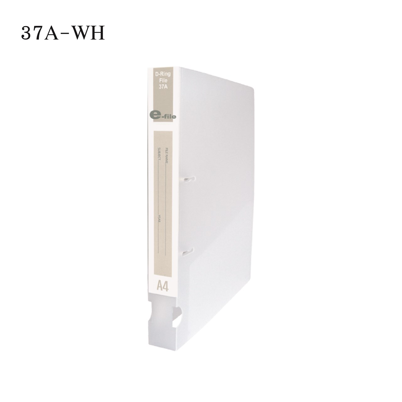 Picture of แฟ้มดีริง 2 ห่วง+ที่ใส่ซีดี 1.5 นิ้ว e-file37A-WH