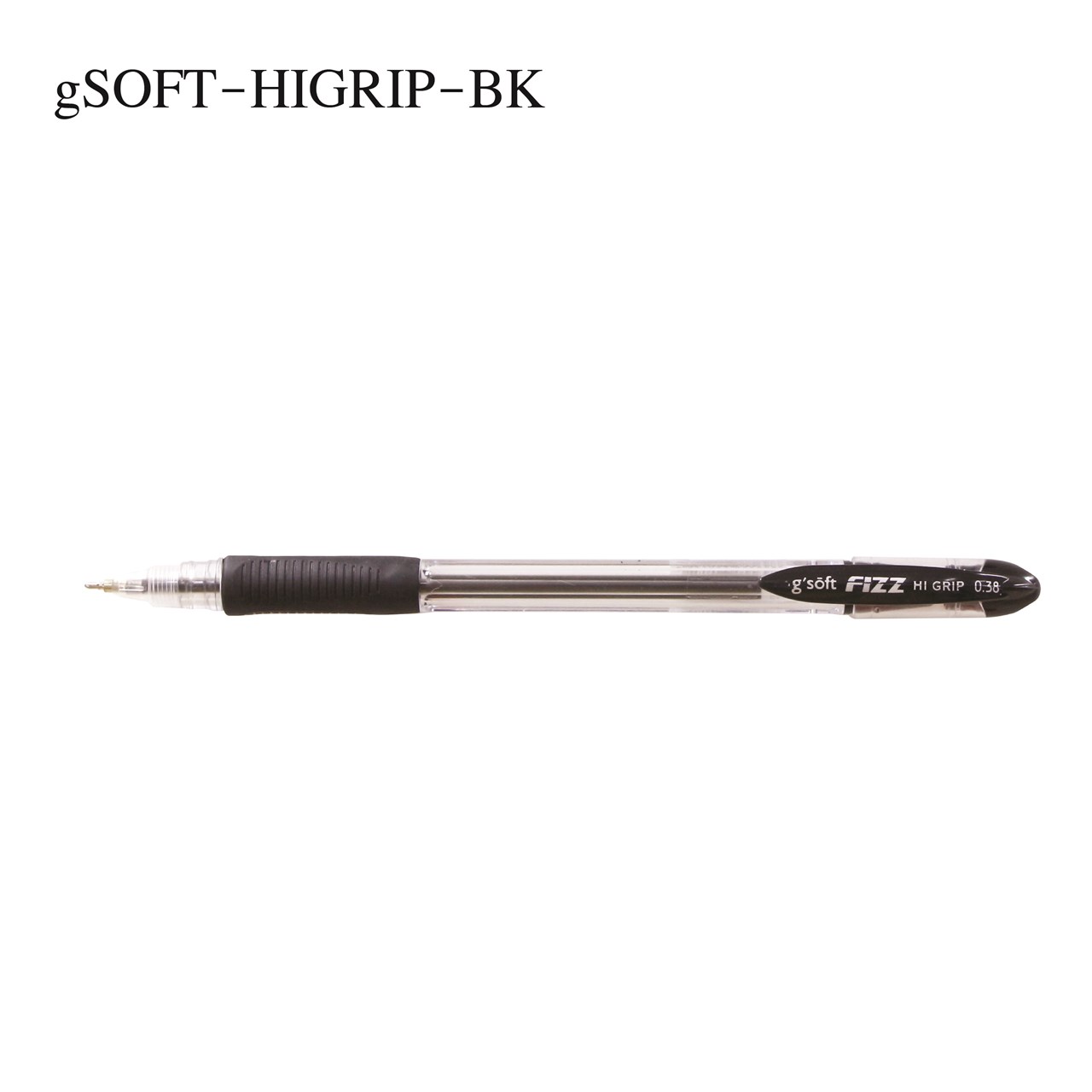 Picture of ปากกาลูกลื่นเจล g'SOFT HI-GRIP 0.38 ดำ