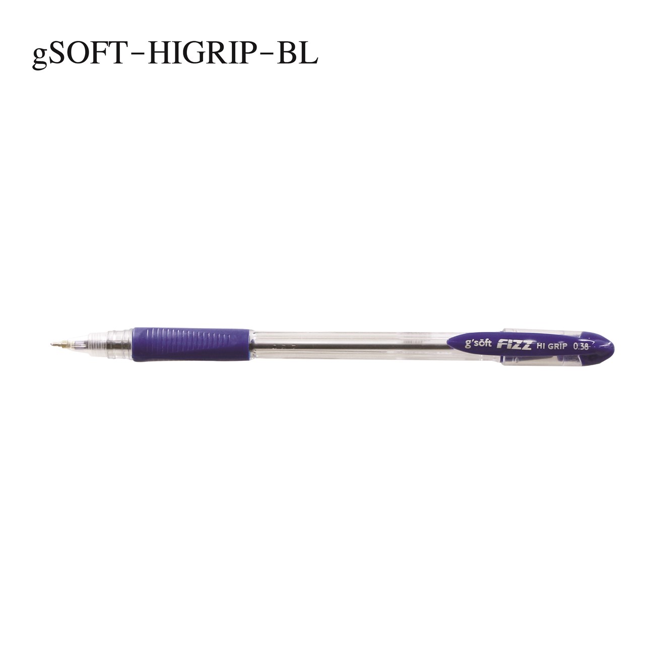 Picture of ปากกาลูกลื่นเจล g'SOFT HI-GRIP 0.38 น้ำเงิน