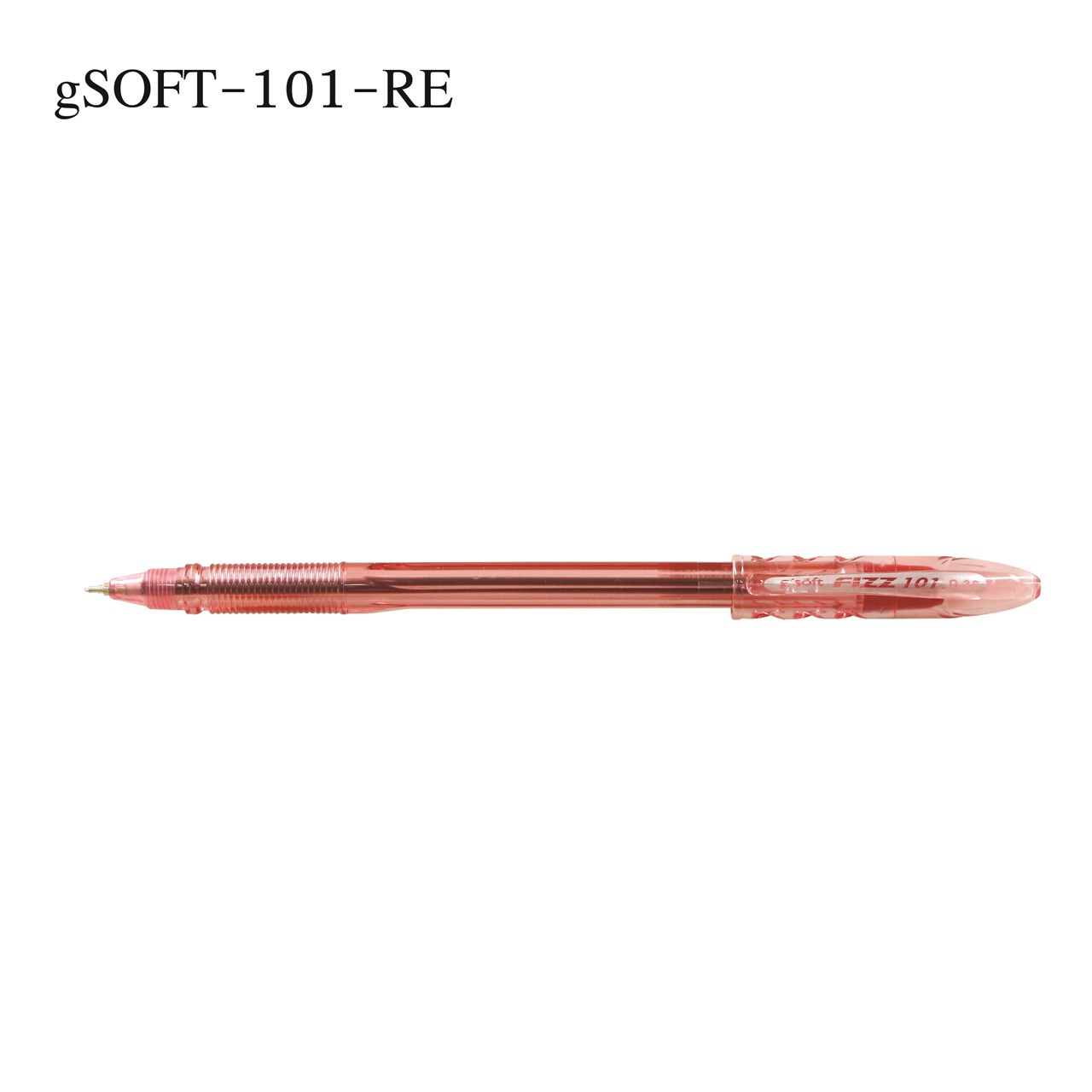 Picture of ปากกาลูกลื่นเจล g'SOFT Fizz 101, 0.38 มม. แดง