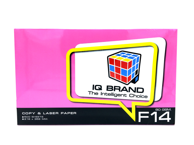 Picture of กระดาษถ่ายเอกสาร IQ Brand ชมพู 80-F14 (500 แผ่น)