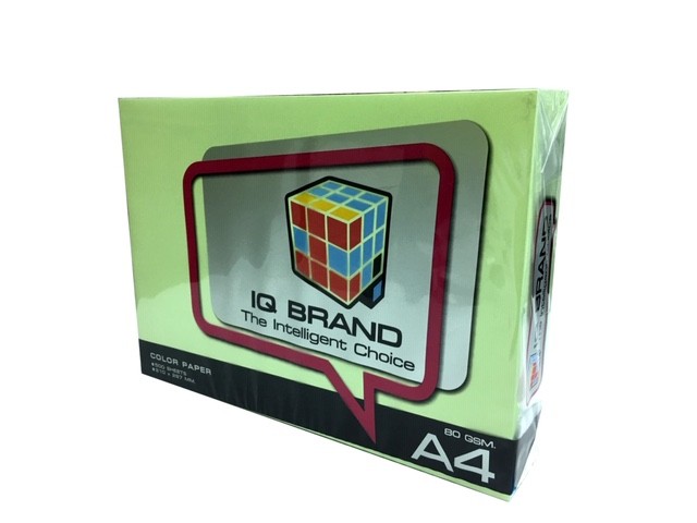 Picture of กระดาษสีถ่ายเอกสาร IQ Brand สีเขียว