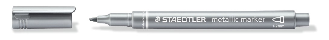 Picture of สเต็ดเล่อร์ (Staedtler) ปากกามาร์เกอร์ เมเทลิค สีเงิน