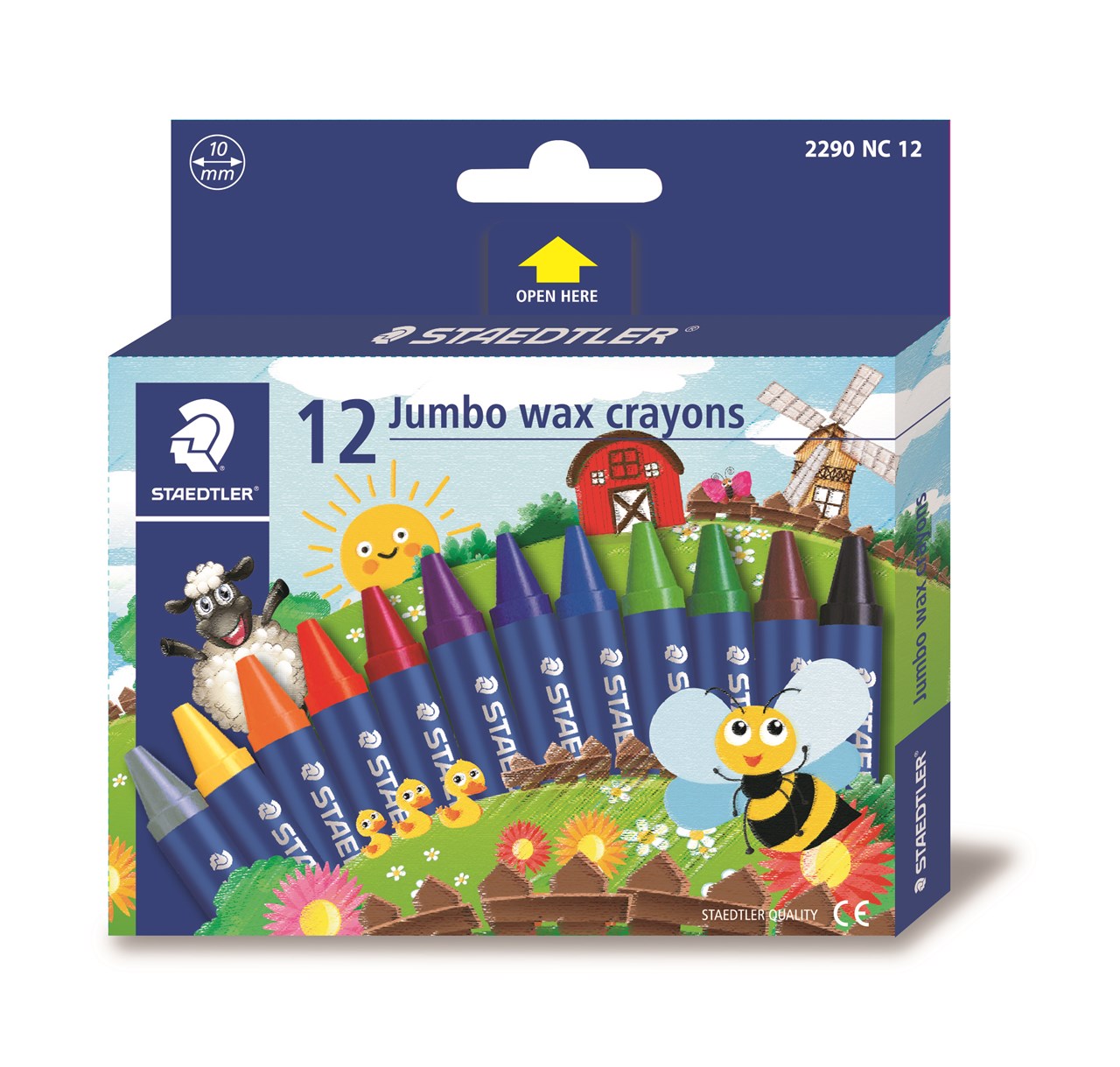 Picture of สเต็ดเล่อร์ (Staedtler) สีเทียน 2290 นอริส JUMBO 12 สี