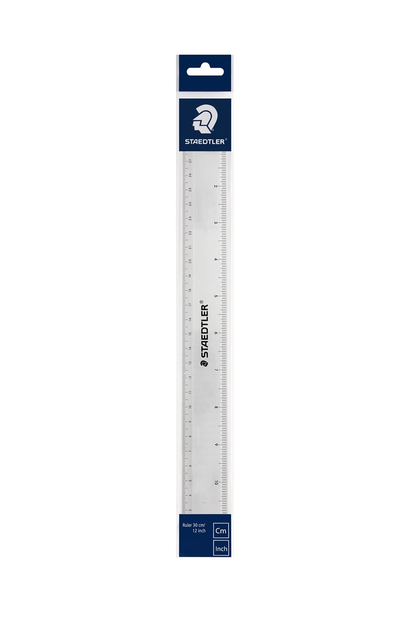 Picture of สเต็ดเล่อร์ (Staedtler) ไม้บรรทัด สีใส 30ซม. (cm.) (12นิ้ว)
