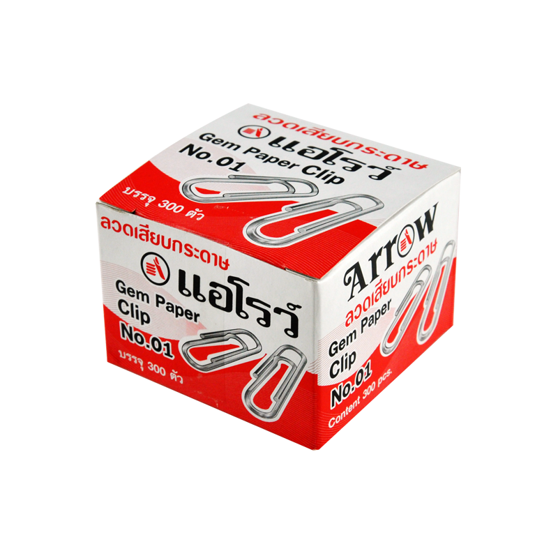 Picture of ลวดเสียบกระดาษกลมชุบ Arrow #AR-01 300ตัว     