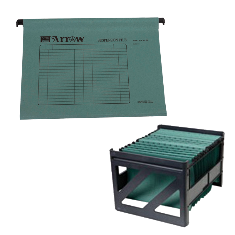 Picture of แฟ้มแขวน Arrow #55 A4 + แท่น
