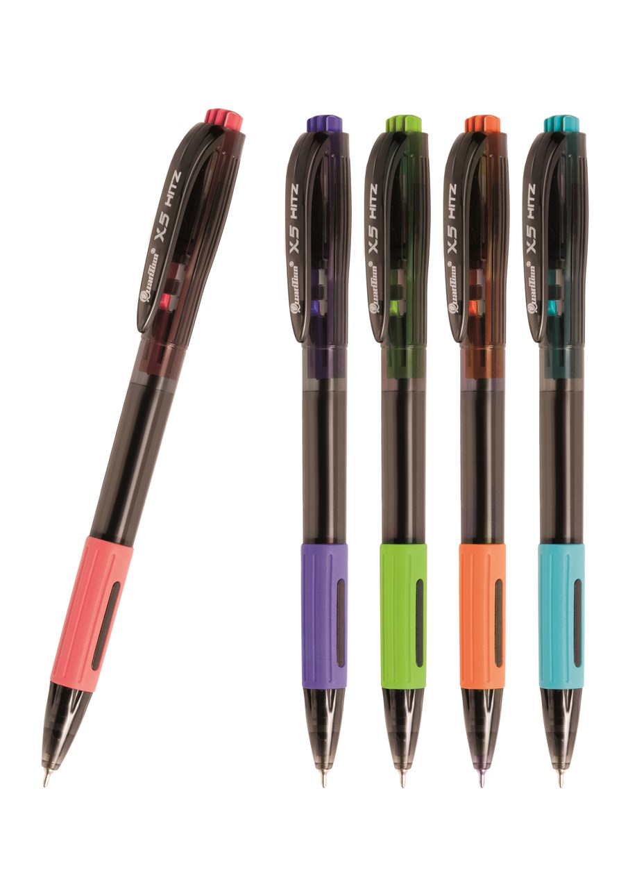 Picture of ควอนตั้มปากกาเจลโล่พลัส X5 Hitz น้ำเงินคละสี