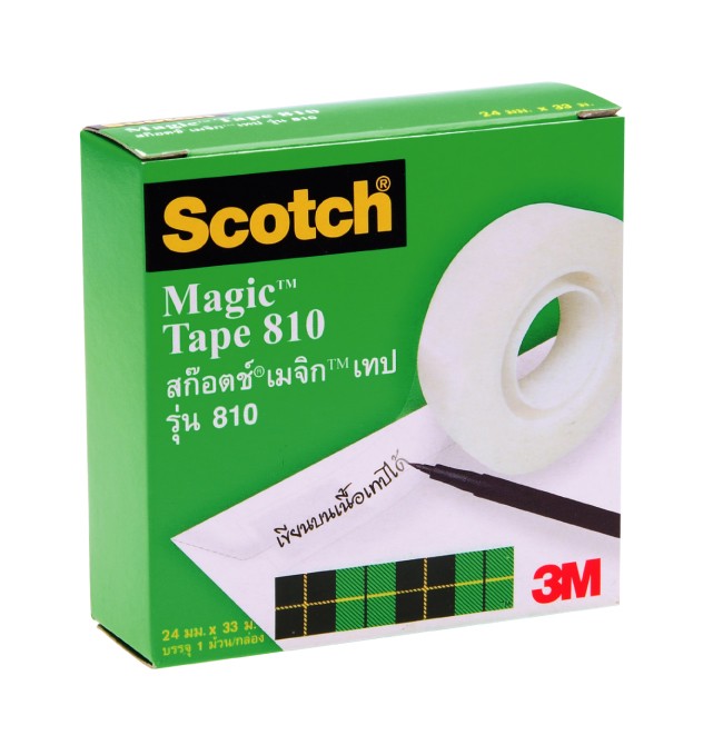 Picture of สก๊อตช์ เทปขุ่น # 810 เมจิก เทป 1" x 36 หลา