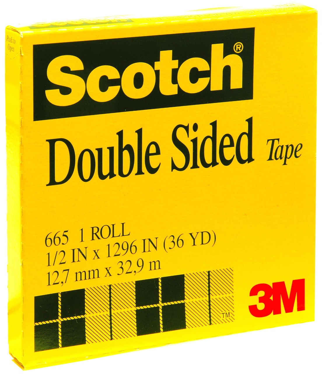 Picture of สก๊อตช์ เทปใสกาวสองหน้า # 665, 1/2" x 36 หลา แกน 3"
