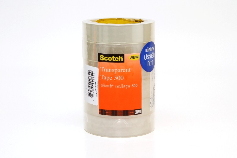 Picture of สก๊อตช์ เทปใส 500 1"x36y,ใหญ่,แพ็คประหยัด 8 ม้วน (ทาวเวอร์)