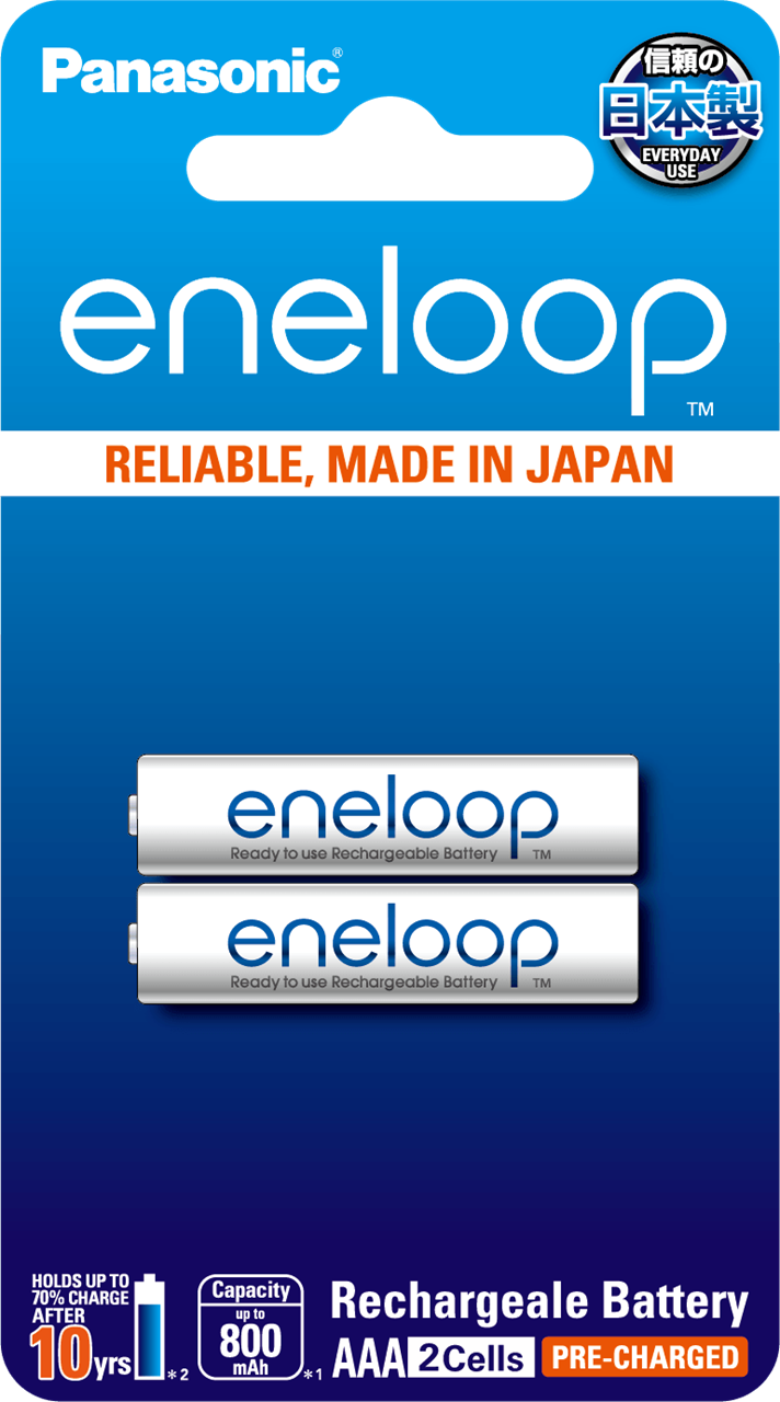 Picture of ถ่านชาร์จ  Panasonic Eneloop AAA  800 mAh  (2 ก้อน)