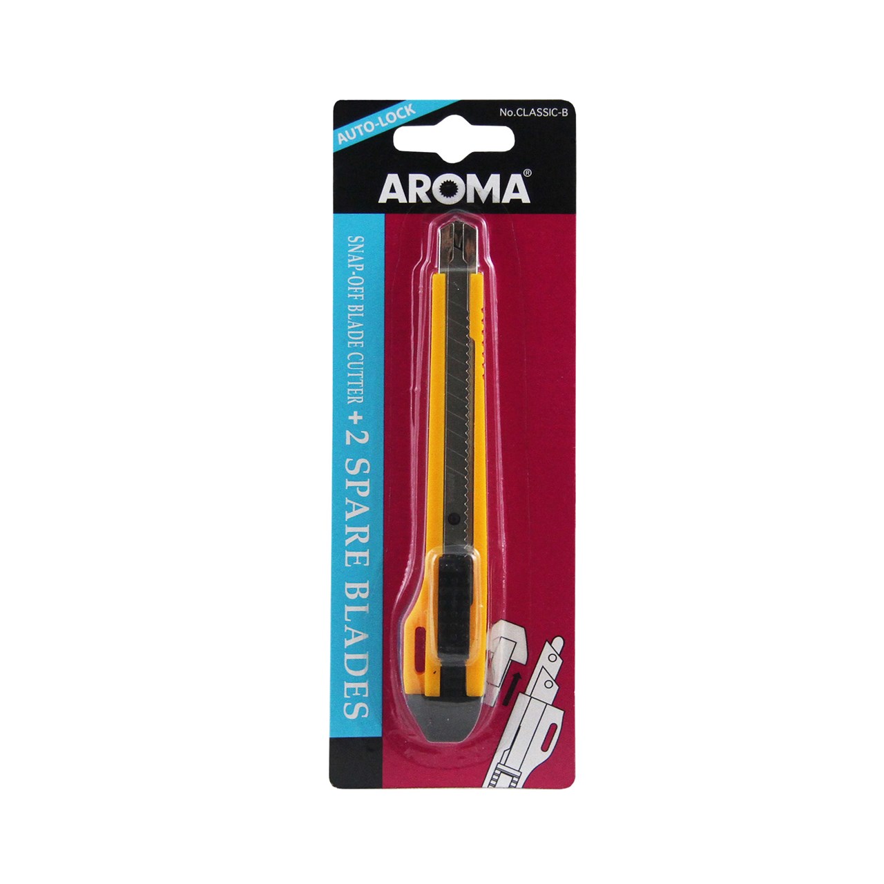 Picture of มีดคัตเตอร์ อโรม่า (AROMA) CLASSIC-B