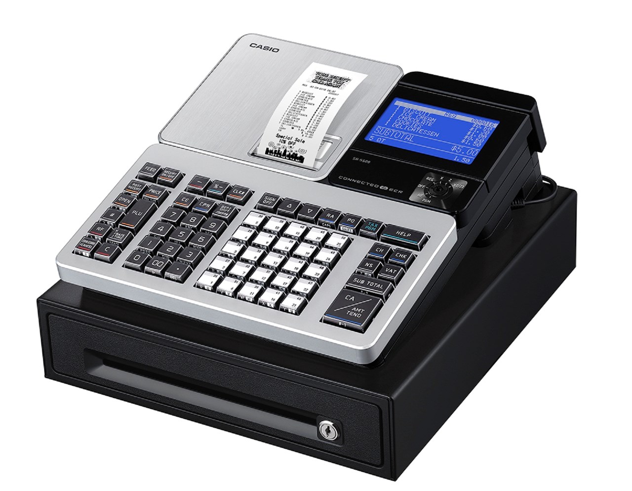 Picture of เครื่องบันทึกเงินสด CASIO SR-S500SG
