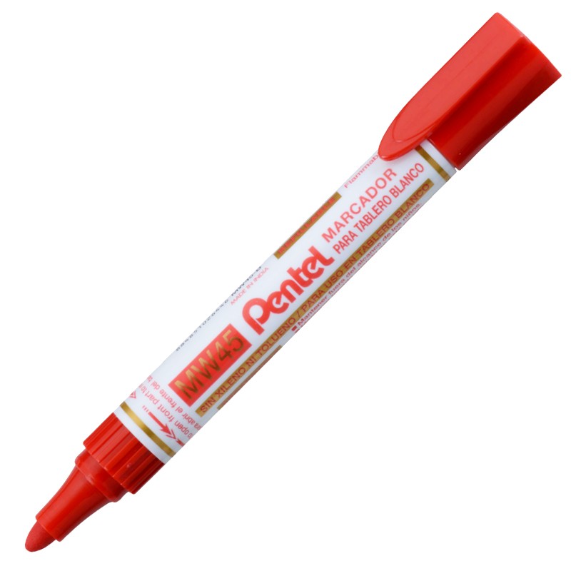 Picture of ปากกาไวท์บอร์ด เพนเทล (Pentel) MW45-B สีแดง