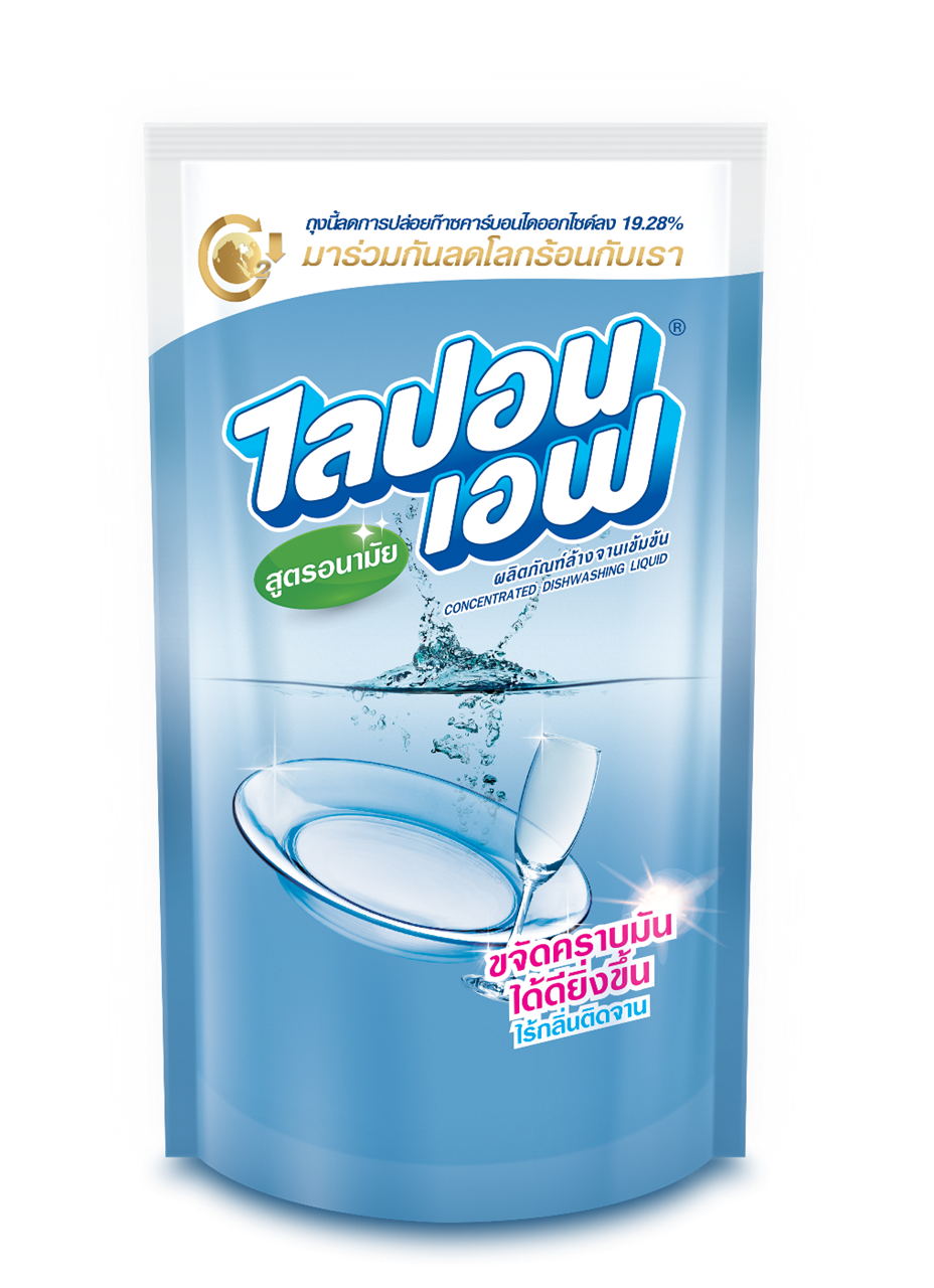 Picture of น้ำยาล้างจานไลปอนเอฟ,รีฟิล 500 ซีซี. (3 ถุง)