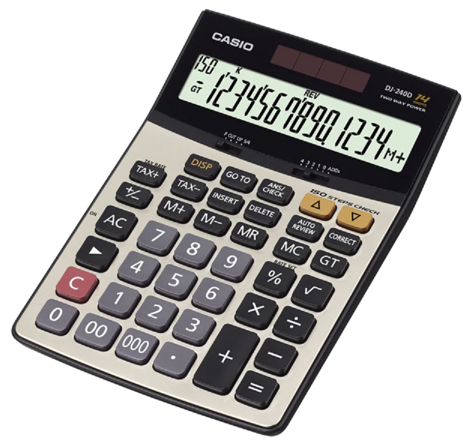Picture of เครื่องคิดเลข Casio DJ-240D Plus, 14 หลัก