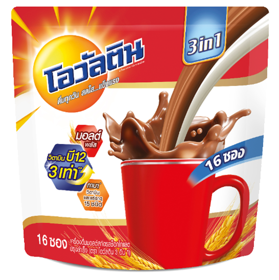 Picture of โอวัลติน 3 In 1, 29 กรัม, 16 ซอง