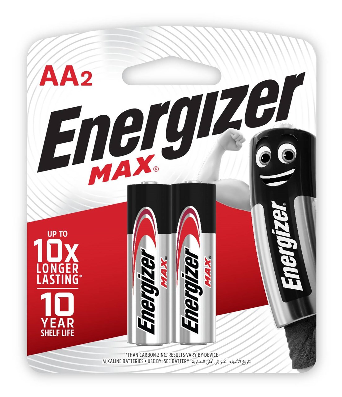 Picture of ถ่านอัลคาไลน์ Energizer MAX E91 AA (แพ็ค 2 ก้อน)