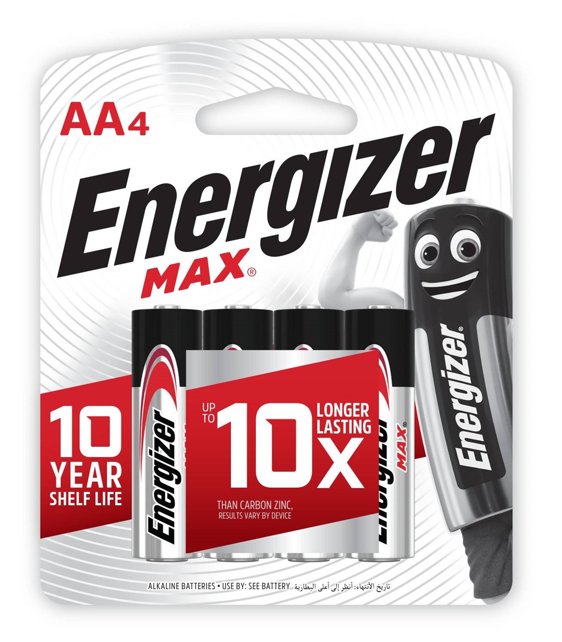 Picture of ถ่านอัลคาไลน์ Energizer MAX E91 AA (แพ็ค 4 ก้อน)