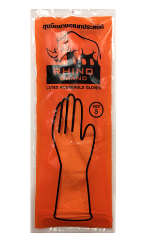 Picture of "Rhino" ถุงมือยางธรรมชาติ (Size S)