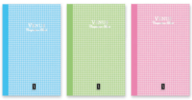 Picture of สมุดปกแข็งวีนัส ลายเพชร เม้งฮั้ว 70g  5/100 แผ่น HV-51007